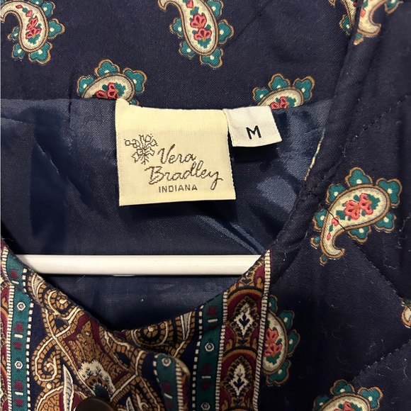 Vera Bradley Navy Blue Paisley Print
Quilted Jacket size medium - Picture 2 of 9